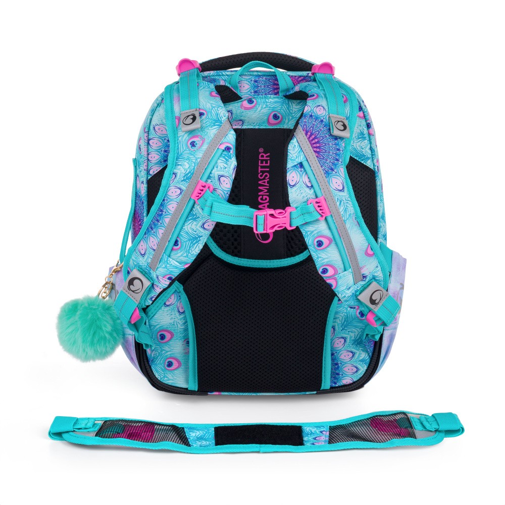 BAGMASTER Školní batoh BagMaster Vega 24 B - Páv