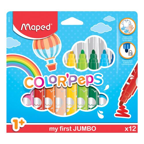 Fixy - MAPED "COLOR`PEPS MAXI" - sada 12 ks