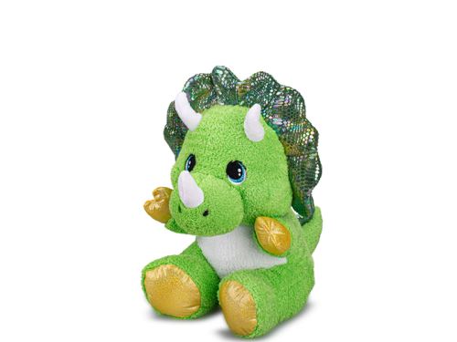 Triceratops plyšový 16,5cm sedící zelený 0m+ v sáčku