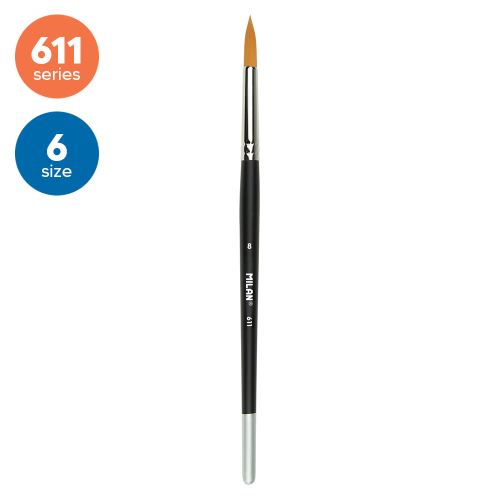Štětec plochý MILAN č. 6 - 611 Premium Synthetic