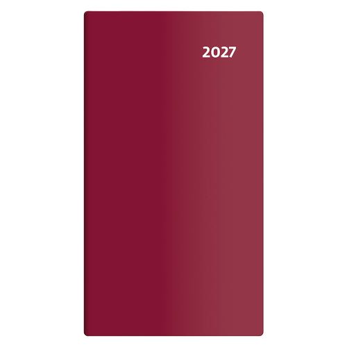 Diář kapesní 2027 - Torino dvoutýdenní - bordó