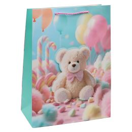 Dárková taška 3D Bear 30x12x40 cm (mix/cena 1ks) (4)