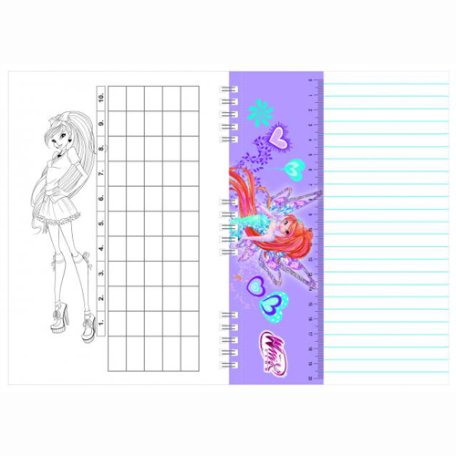 AKIM Zápisník A5 Akim se spirálovou vazbou - Winx Club Bloom