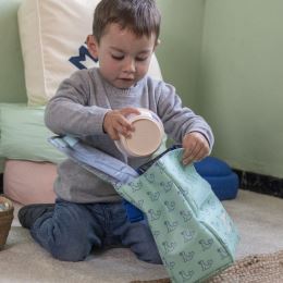 Izotermická taška na potraviny MILAN 460 (3,5 L) + 2x kulatý box - zelená (3)