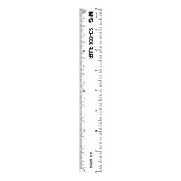 Pravítko M&G 20 cm, plastové - transparentní (1)