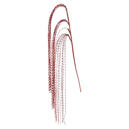 Stéblo s pramínkama 120 cm, červená barva