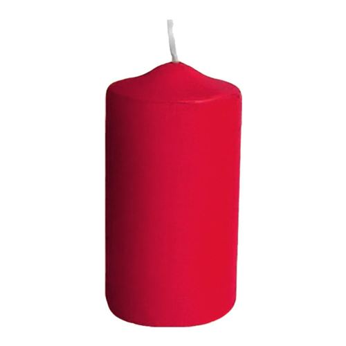Sviečka valcová 50 x 100 mm, červená (4 ks v bal.)