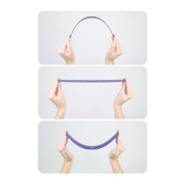 Pravítko MILAN "FLEX" ohebné 30 cm, růžové (2)