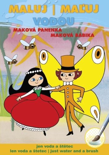 Omaľovanka A5 Akim Maľuj vodou - Maková bábika