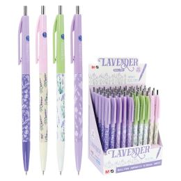 Pero kuličkové M&amp;G Lavender 0,38 mm - modrá náplň /1ks