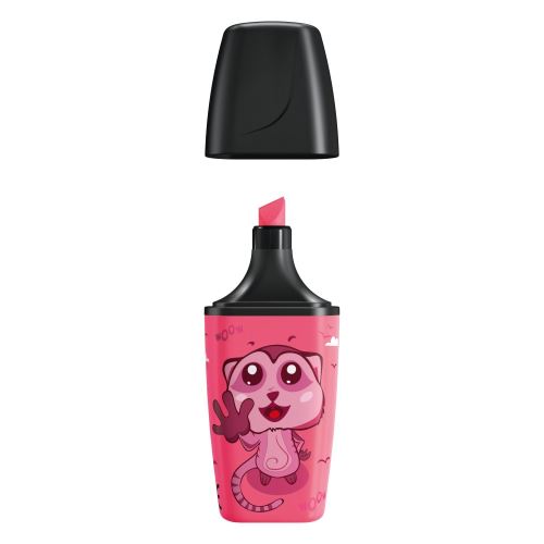 Zvýrazňovač STABILO BOSS MINI Animal Vibes - ružová
