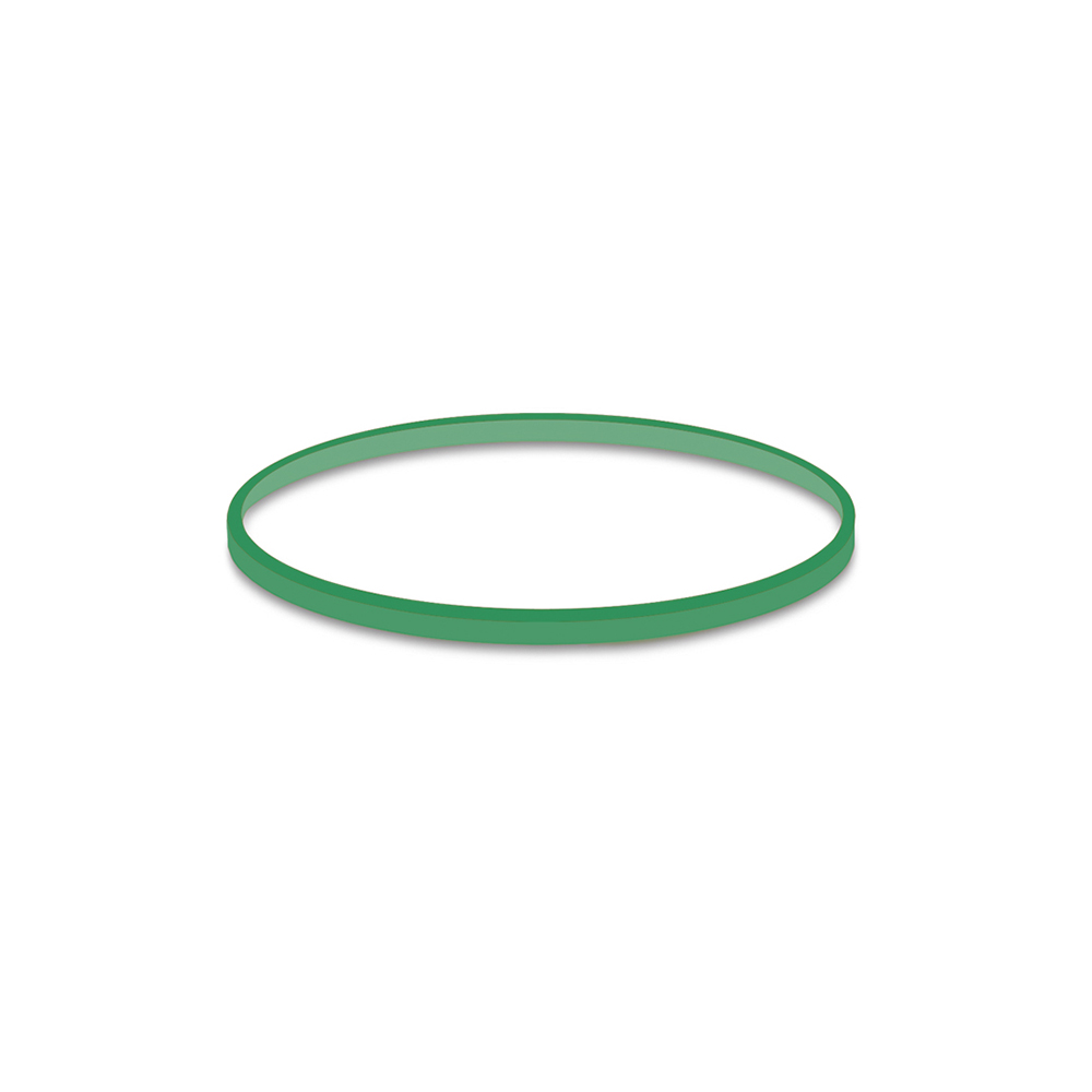 Gumičky zelené tenké (1 mm, O 5 cm) [1 kg]