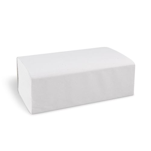 Papierový uterák (FSC Mix) ZZ skladaný V 2vrstvý biely 23 x 23 cm [20 x 160 ks]
