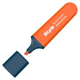 Zvýrazňovač CENTROPEN 6252 Style Fluo (klínový hrot 1-4,6 mm) - oranžová