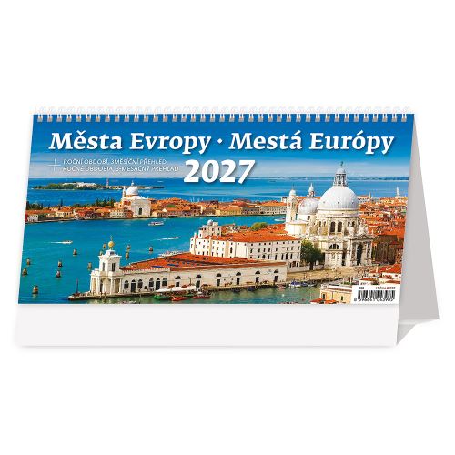 Stolní kalendář 2027 Města Evropy/Města Evropy