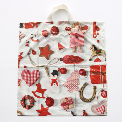 LDPE taška s ušima 45x39 cm, vánoční - mix vzorů