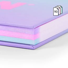 Spirálový poznámkový blok A4 MILAN Sunset, 90 listů, fialový (3)