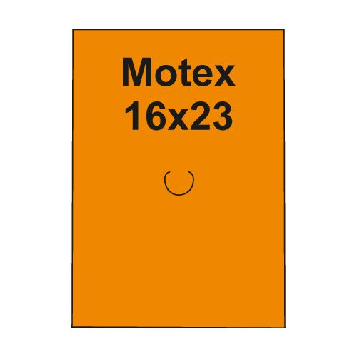 Etiketa cenová MOTEX hranatá oranžová