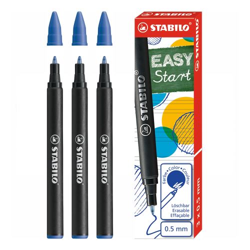 Náplň do kuličkového pera STABILO EASY original 0,5 mm - modrá 3 ks
