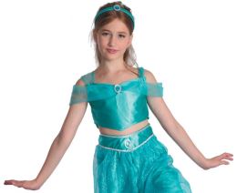 Dětský kostým Arabská princezna (košile, kalhoty, čelenka), velikost 120/130 cm