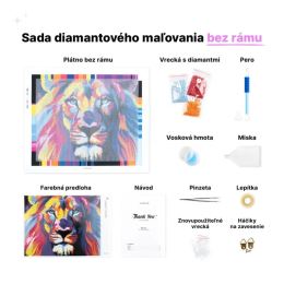 Diamantové malování (bez rámu) - Motýlí žena (1)