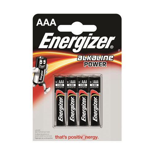 Batéria, AAA mikro, 4ks, ENERGIZER Alkaline Power
