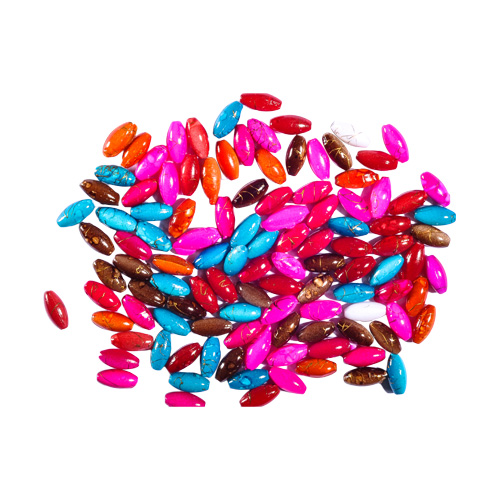 Dekorační korálky oválné mix barev 25 g 11 mm