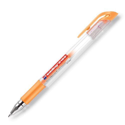 Gelový roller Edding 2185 metalický - pastelově oranžová náplň