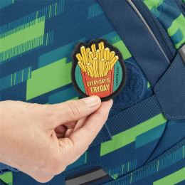 Školní batoh coocazoo MATE, Lime Stripe, certifikát AGR + Dárek (6)