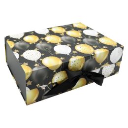 Dárková krabička s mašlí 33 x 25 x 12 cm (mix) (1)
