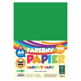 Barevný papír A4 80 g/m2, balení po 100 ks – zelený