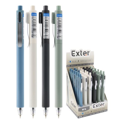 Pero kuličkové M&G Exter 0,5 mm - modrá náplň /1ks