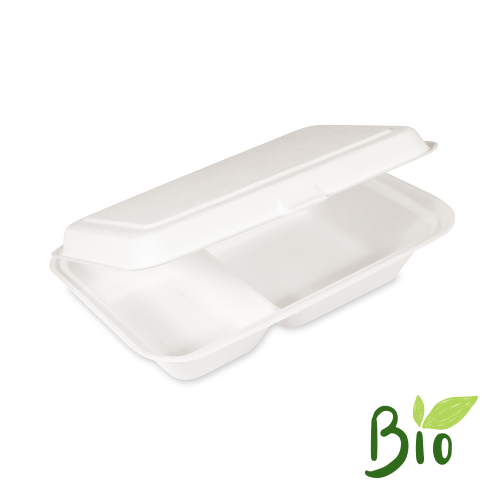 WIMEX Menu box 2-dílný BIO cukrová třtina 250x162x63  mm, 50 ks