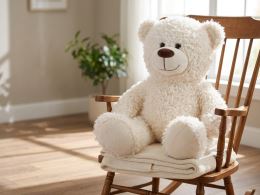 Plush Friends medvěd plyšový 65cm bílý 0m+ (1)