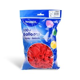Balón L 35 cm, Srdce / 100 ks / (1)