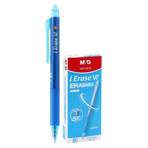 Pero gelové /gumovací M&G iErase VI 0,5 mm - modrá náplň