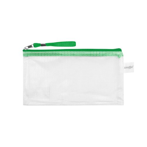 Obálka se zipem síťovaná PVC / DL, zelená