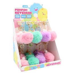 Klíčenka / Přívěsek JUNIOR PomPom (mix pastelových barev)