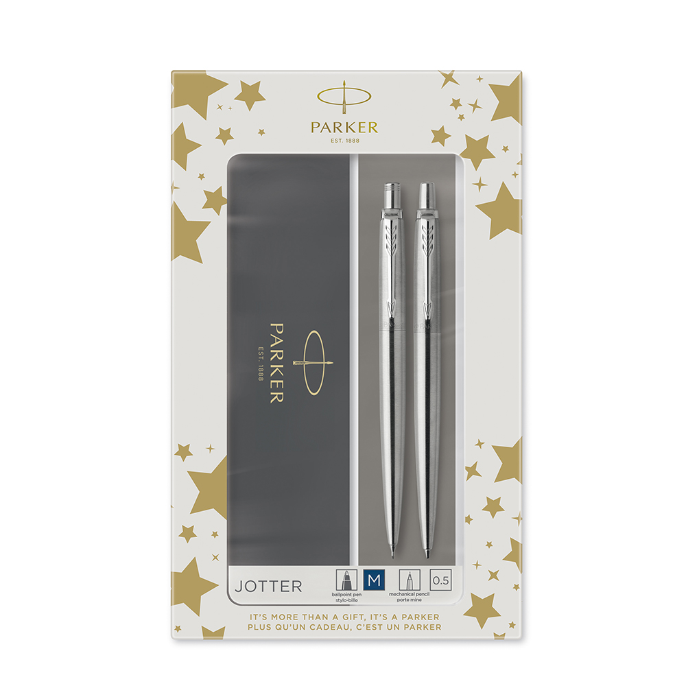 PARKER Parker Jotter Stainless Steel CT sada kuličkové pero a mechanická tužka