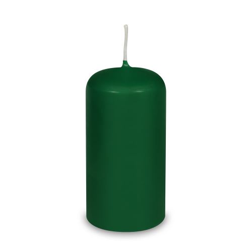 Svíčka válcová pr.60 x 120 mm tmavozelená
