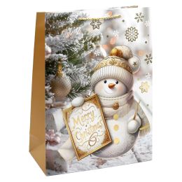 Dárková taška vánoční 40x30x12 cm (mix 4 designů - /cena za 1 ks) (3)