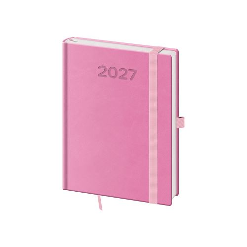 Diář 2027 denní B6 Print Pop - růžová