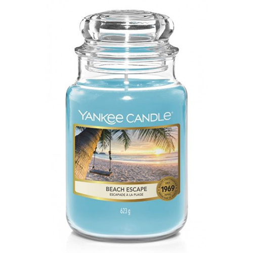 Svíčka Yankee Candle - Beach Escape, velká 10,7 x 16,8 cm