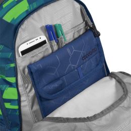 Školní batoh coocazoo MATE, Lime Stripe, certifikát AGR + Dárek (8)