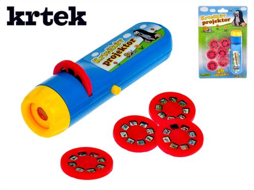 Krtečkův projektor 48 obrázků 14cm na baterie na kartě