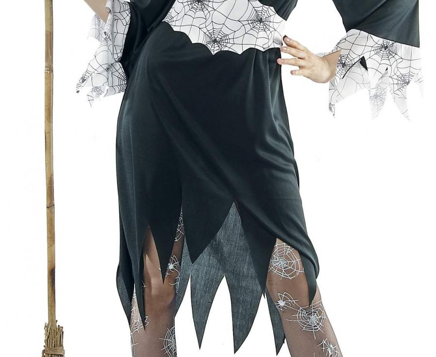 GoDan S.A. Kostým pro dospělé Light Witch (šaty, klobouk, opasek), velikost M