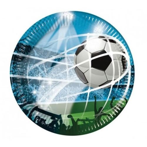Tanier papierový pr.23 cm Futbal (8 ks)