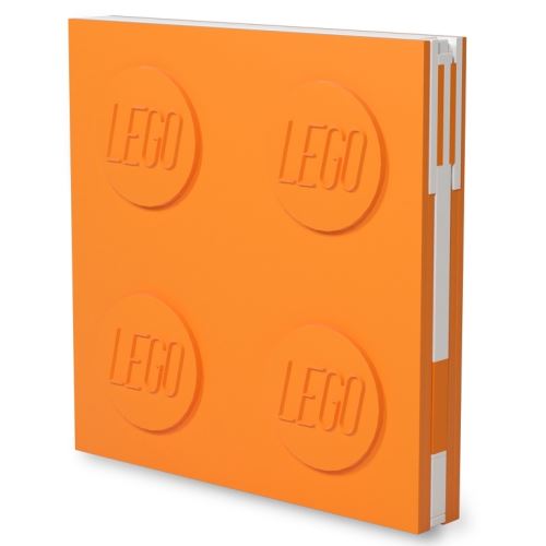 LEGO Zápisník s gélovým perom - oranžový