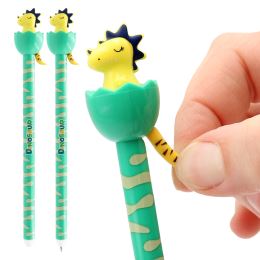 Pero gelové /gumovací JUNIOR iErase Dinosaurus 0,7 mm - modrá náplň /1ks (2)