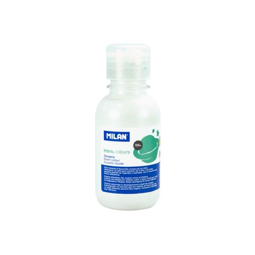 Farba temperová MILAN 125ml metalická biela